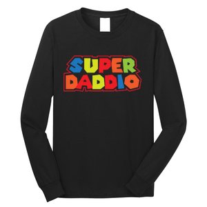 Super Daddio Funny Super Dad Daddy Father Long Sleeve Shirt