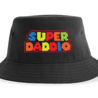 Super Daddio Funny Super Dad Daddy Father Sustainable Bucket Hat