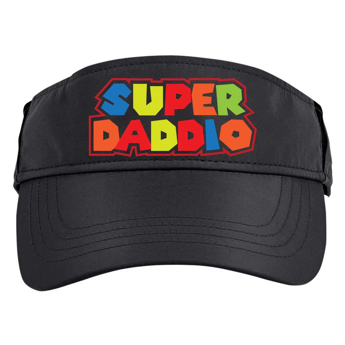 Super Daddio Funny Super Dad Daddy Father Adult Drive Performance Visor