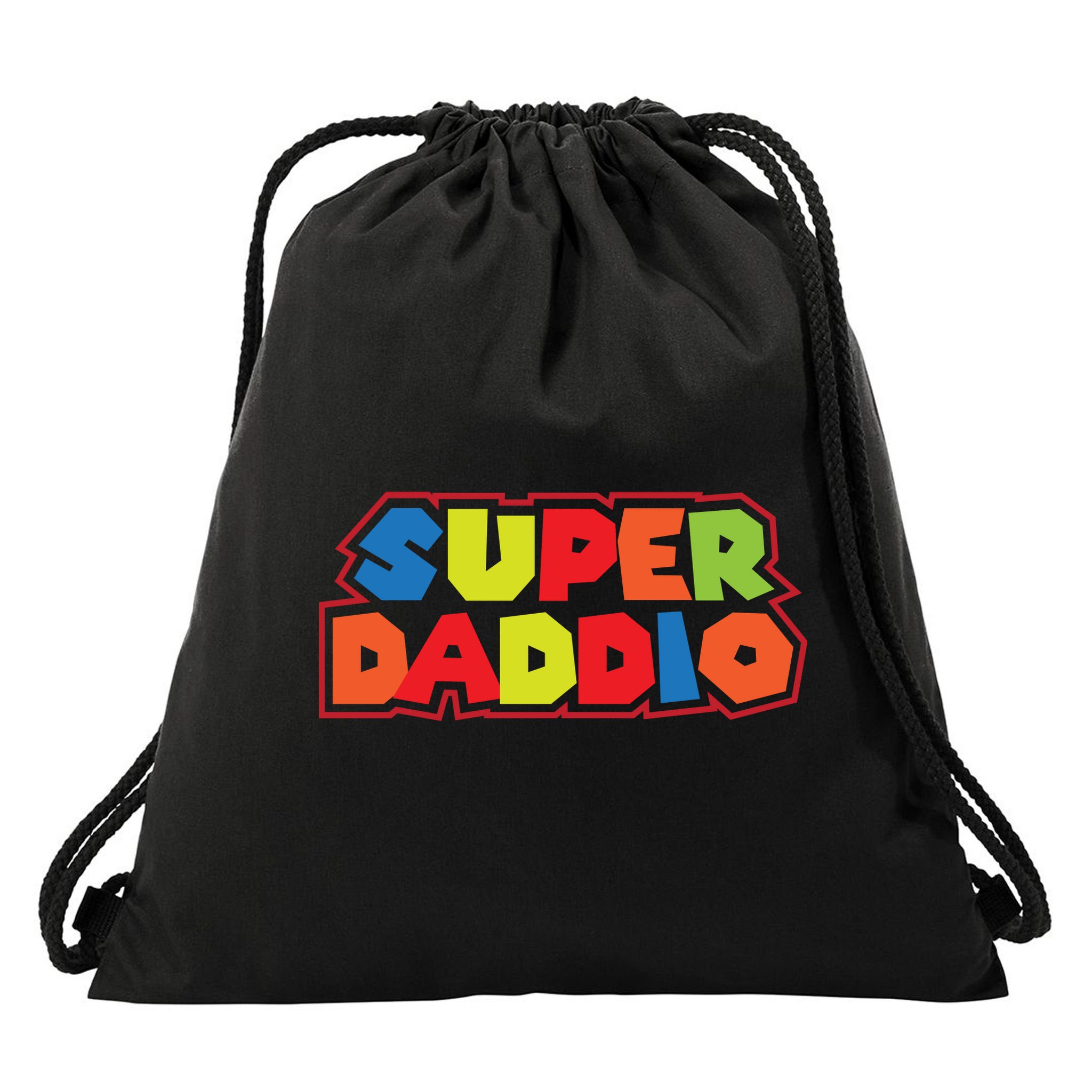 Super Daddio Funny Super Dad Daddy Father Drawstring Bag