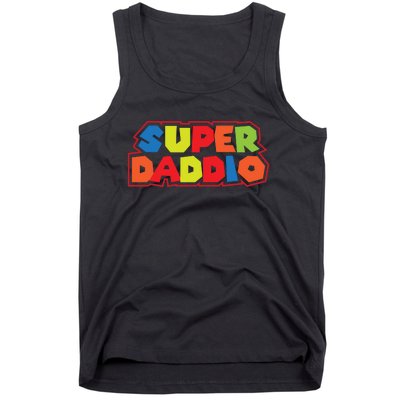 Super Daddio Funny Super Dad Daddy Father Tank Top