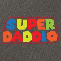 Super Daddio Funny Super Dad Daddy Father Cotton Canvas Backpack