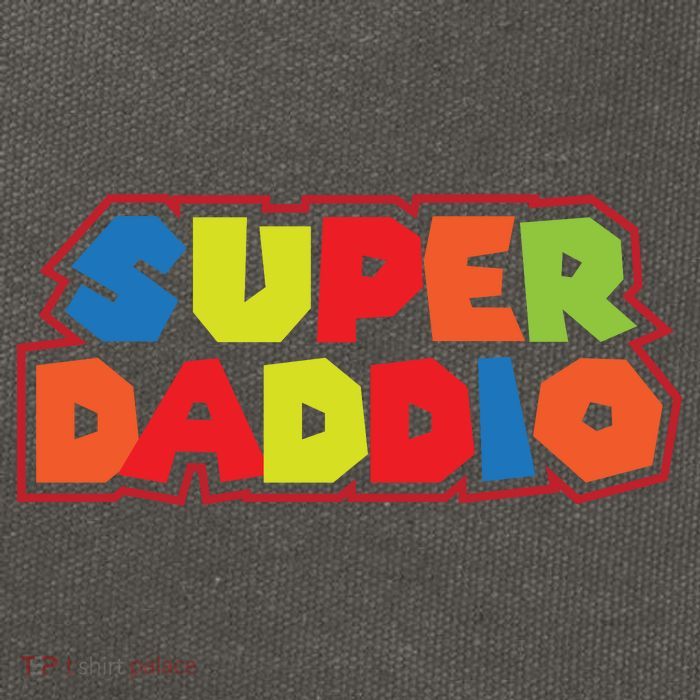 Super Daddio Funny Super Dad Daddy Father Cotton Canvas Backpack