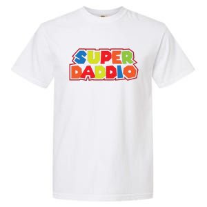 Super Daddio Funny Super Dad Daddy Father Garment-Dyed Heavyweight T-Shirt