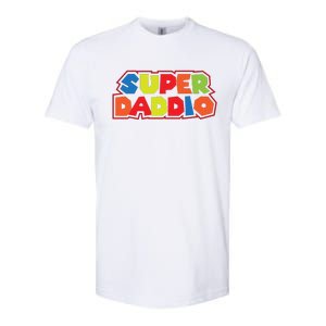 Super Daddio Funny Super Dad Daddy Father Softstyle CVC T-Shirt