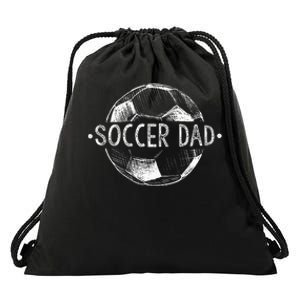 Soccer Dad Family Matching Team Player Gift Sport Lover Papa Drawstring Bag