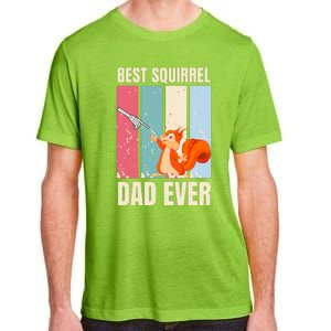 Squirrel Dad Funny Best Squirrel Dad Ever Adult ChromaSoft Performance T-Shirt