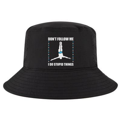 Springboard Diving Funny Platform Diver Quote Design Cool Comfort Performance Bucket Hat