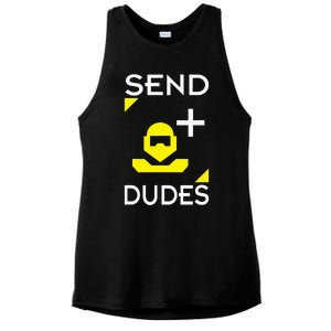 Send Dudes Funny Gamer Meme Ladies PosiCharge Tri-Blend Wicking Tank