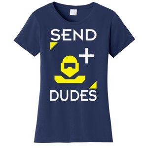 Send Dudes Funny Gamer Meme Women's T-Shirt