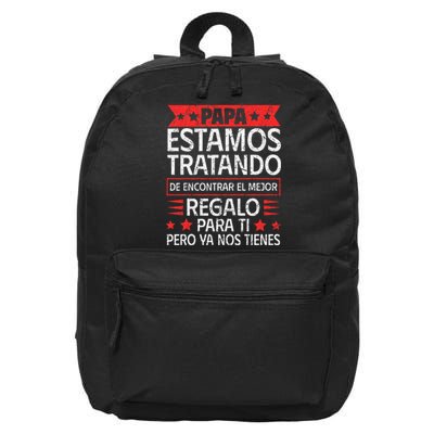 Spanish Dad from Daughter Son Father's Day 16 in Basic Backpack