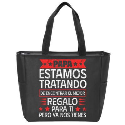 Spanish Dad from Daughter Son Father's Day Zip Tote Bag