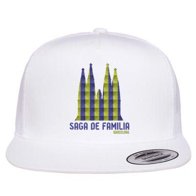 Saga De Familia Barcelona Flat Bill Trucker Hat