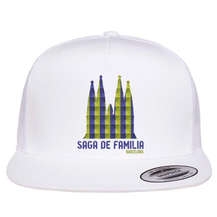 Saga De Familia Barcelona Flat Bill Trucker Hat