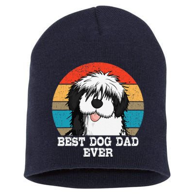 Sheepadoodle Dad Father Gift Idea For Fathers Day Short Acrylic Beanie