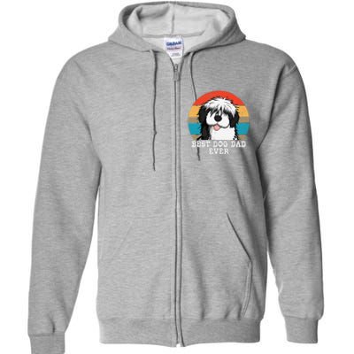 Sheepadoodle Dad Father Gift Idea For Fathers Day Full Zip Hoodie