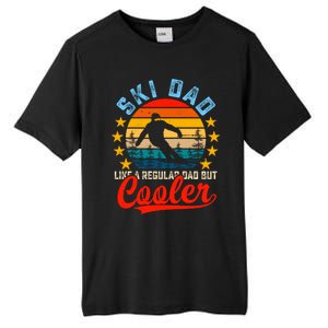 Ski Dad Funny Skier And Skiing Lover Funny Fathers Day Great Gift Tall Fusion ChromaSoft Performance T-Shirt