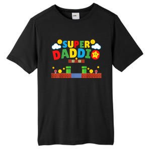 Super Dad ,Funny Dad ,Father's Day Gamer Daddy Super Daddio Tall Fusion ChromaSoft Performance T-Shirt