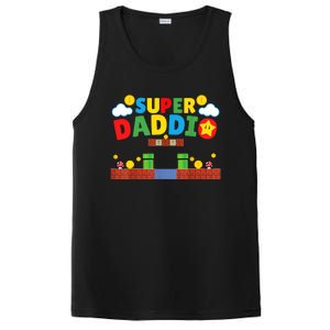 Super Dad ,Funny Dad ,Father's Day Gamer Daddy Super Daddio PosiCharge Competitor Tank