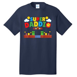 Super Dad ,Funny Dad ,Father's Day Gamer Daddy Super Daddio Tall T-Shirt