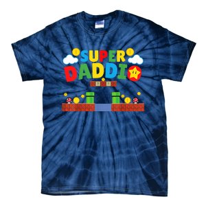 Super Dad ,Funny Dad ,Father's Day Gamer Daddy Super Daddio Tie-Dye T-Shirt