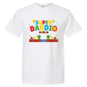 Super Dad ,Funny Dad ,Father's Day Gamer Daddy Super Daddio Garment-Dyed Heavyweight T-Shirt