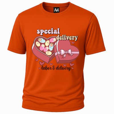 Special Delivery Funny L And D Nurse Happy Valentines Day Gift Cooling Performance Crew T-Shirt