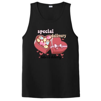 Special Delivery Funny L And D Nurse Happy Valentines Day Gift PosiCharge Competitor Tank