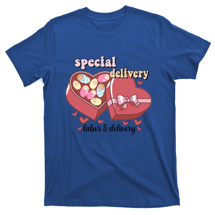 Special Delivery Funny L And D Nurse Happy Valentines Day Gift T-Shirt