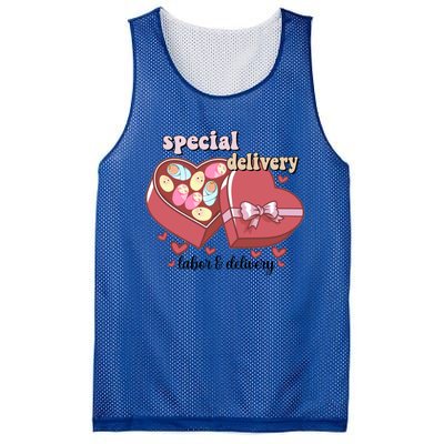 Special Delivery Funny L And D Nurse Happy Valentines Day Gift Mesh Reversible Basketball Jersey Tank