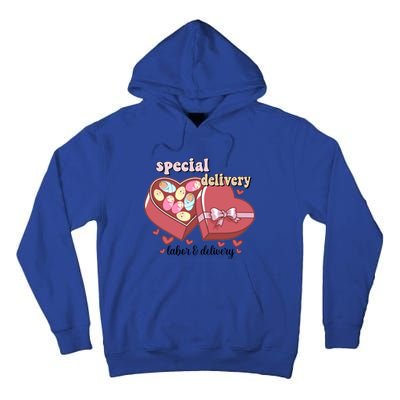 Special Delivery Funny L And D Nurse Happy Valentines Day Gift Tall Hoodie