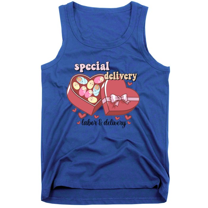 Special Delivery Funny L And D Nurse Happy Valentines Day Gift Tank Top