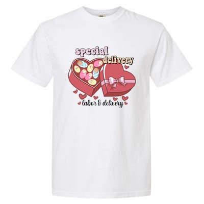 Special Delivery Funny L And D Nurse Happy Valentines Day Gift Garment-Dyed Heavyweight T-Shirt