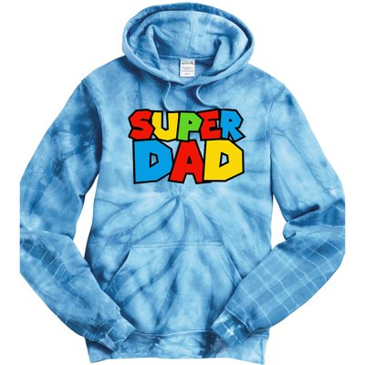 Super Dad Funny Gamer Tie Dye Hoodie