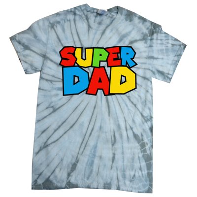 Super Dad Funny Gamer Tie-Dye T-Shirt