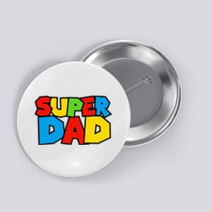 Super Dad Funny Gamer Button