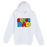 Super Dad Funny Gamer Premium Pullover Hoodie