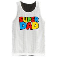 Super Dad Funny Gamer Mesh Reversible Basketball Jersey Tank