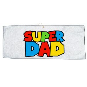 Super Dad Funny Gamer Large Microfiber Waffle Golf Towel