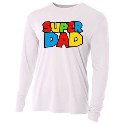 Super Dad Funny Gamer Cooling Performance Long Sleeve Crew