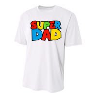 Super Dad Funny Gamer Performance Sprint T-Shirt