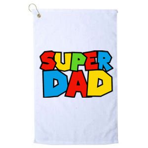 Super Dad Funny Gamer Platinum Collection Golf Towel