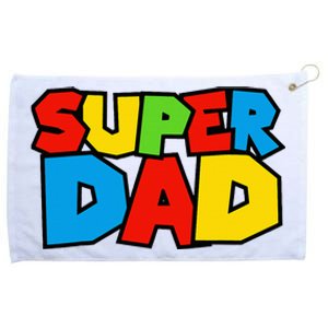 Super Dad Funny Gamer Grommeted Golf Towel