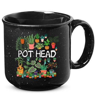 Succulent Design For Pot Head Gardeners Plant Lovers Funny Gift 15oz Campfire Ceramic Mug