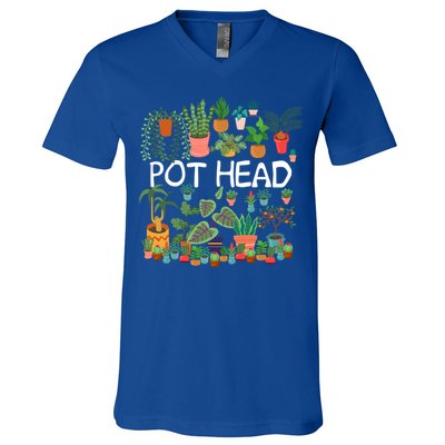 Succulent Design For Pot Head Gardeners Plant Lovers Funny Gift V-Neck T-Shirt