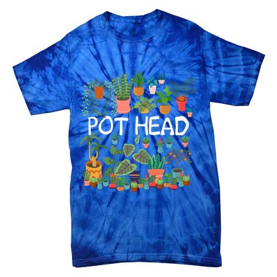 Succulent Design For Pot Head Gardeners Plant Lovers Funny Gift Tie-Dye T-Shirt