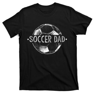 Soccer Dad Family Matching Team Player Gift Sport Lover Papa T-Shirt