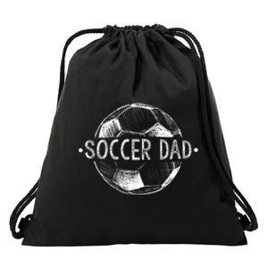 Soccer Dad Family Matching Team Player Gift Sport Lover Papa Drawstring Bag