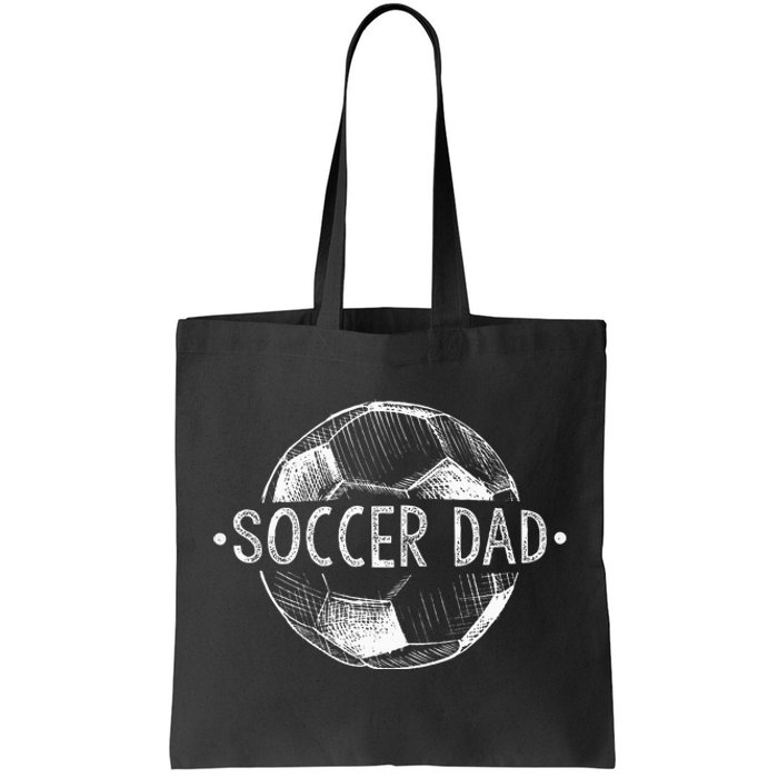 Soccer Dad Family Matching Team Player Gift Sport Lover Papa Tote Bag