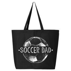 Soccer Dad Family Matching Team Player Gift Sport Lover Papa 25L Jumbo Tote